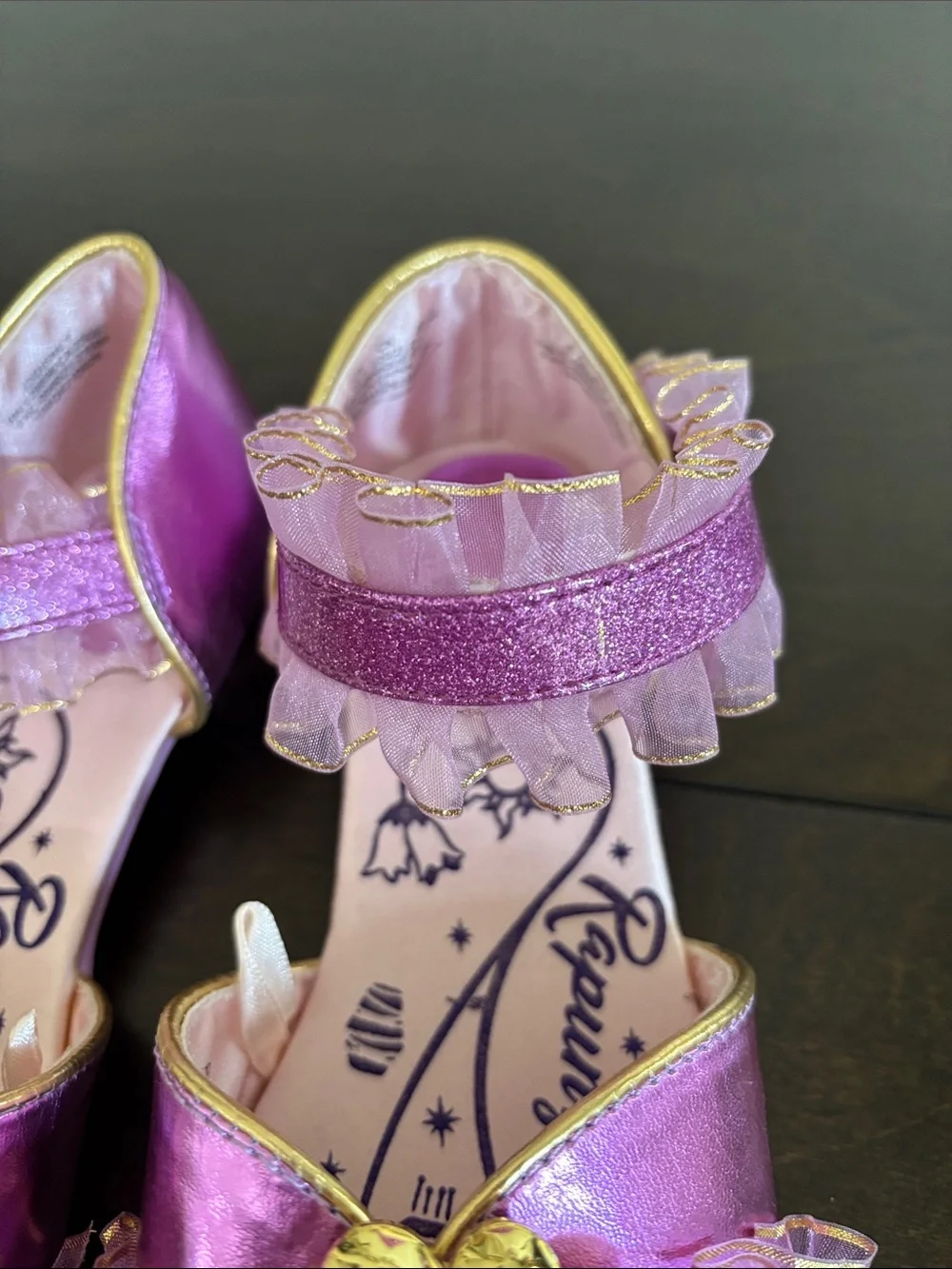 Disney Rapunzel Costume shoes Girls 2/3